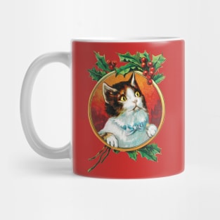 FUNNY HOLIDAY CAT VINTAGE DESIGN Mug